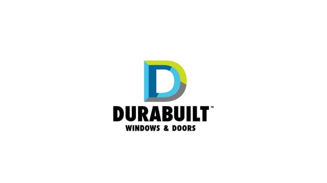 Durabuilt Windows & Doors logo featuring a colorful letter D and modern typography for high-quality home improvement solutions.