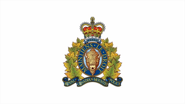 A detailed image of the Royal Canadian Mounted Police badge featuring a lion emblem, a crown, and colorful leaves, representing law enforcement in Canada.